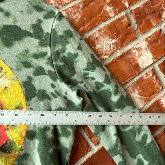 Guns & Roses Womens Large Green Tie Dye Graphic Band Tee Sweatshirt - Picture 5 of 7